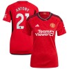 Maglia ufficiale Manchester United Antony 21 Casa 2023-24 per Donna